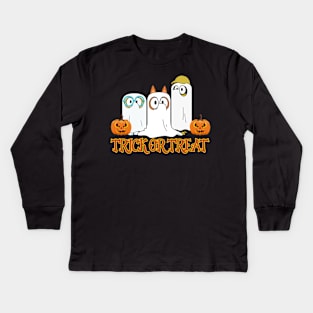 Bluey Trick Or treat Kids Long Sleeve T-Shirt